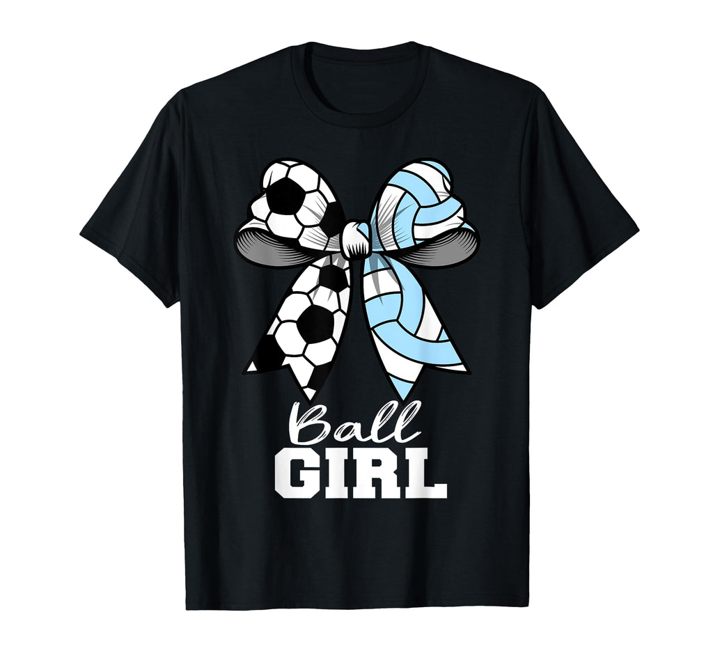 Ball Soccer Volleyball Coquette Bow Funny T-Shirt - Unique Graphic Unisex - T-Shirt, Sweatshirt, Hoodie