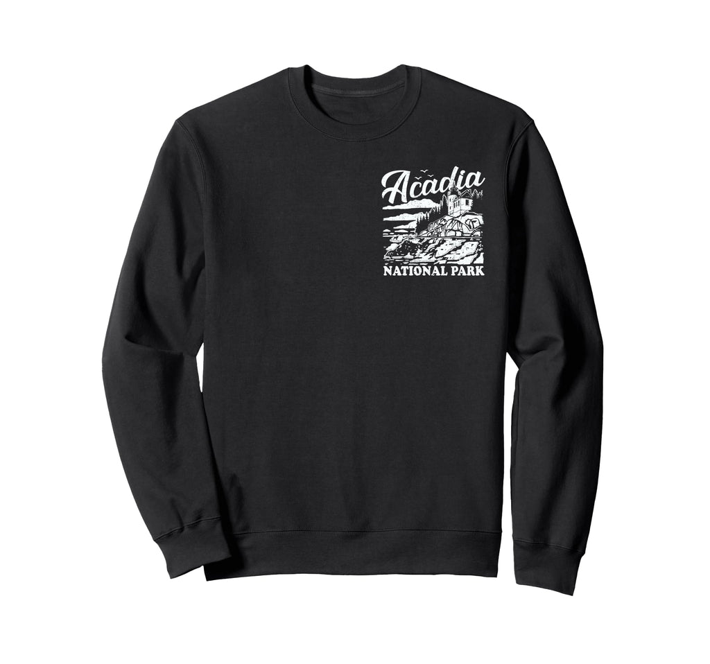 Acadia National Park Distressed Sweatshirt - Aesthetic Graphic Men Women - T-Shirt, Sweatshirt, Hoodie
