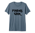 Pinball Geek Arcade Gaming Tri Blend T-Shirt - Minimalist Print for Adults - T-Shirt, Sweatshirt, Hoodie