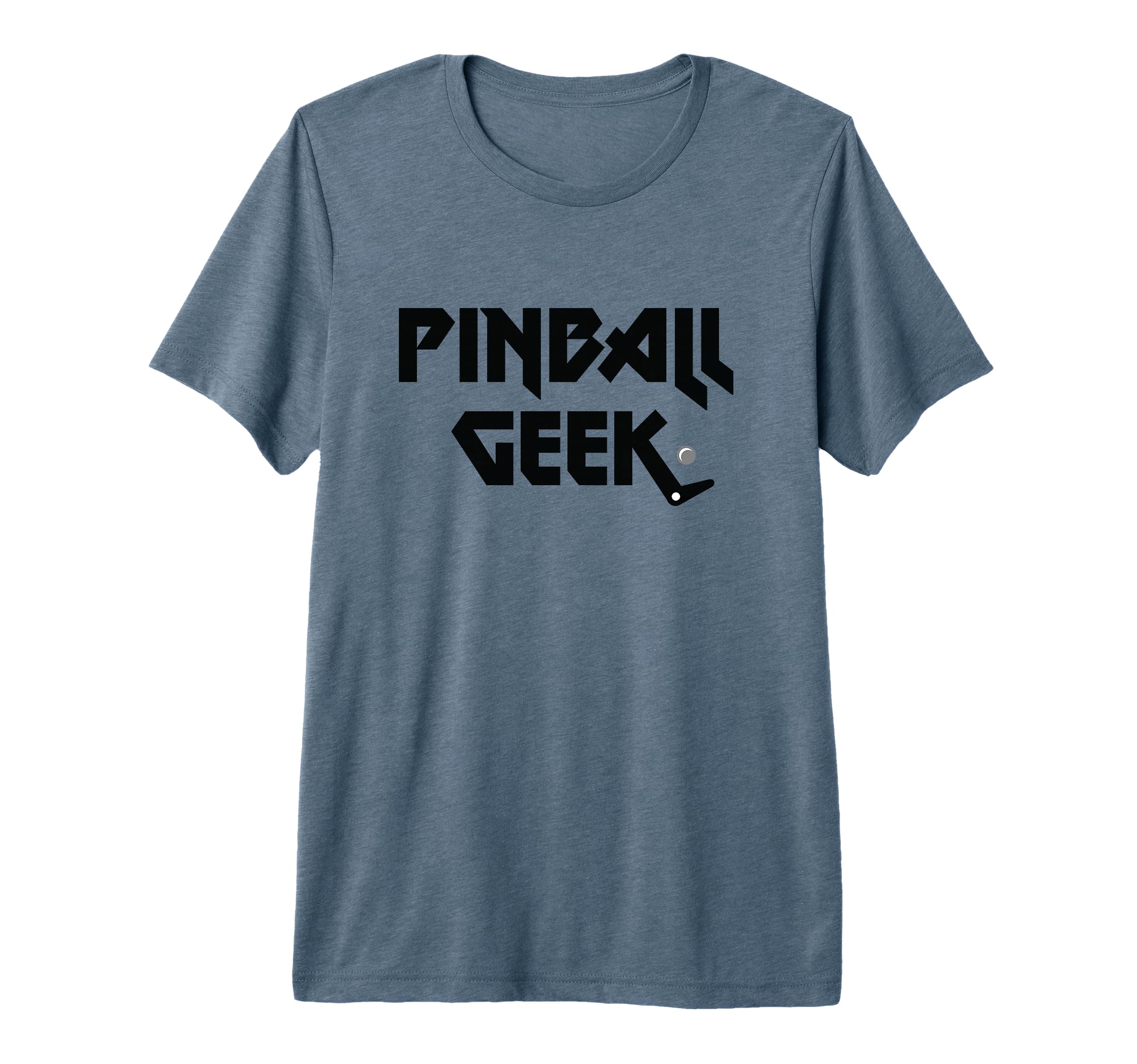 Pinball Geek Arcade Gaming Tri Blend T-Shirt - Minimalist Print for Adults - T-Shirt, Sweatshirt, Hoodie