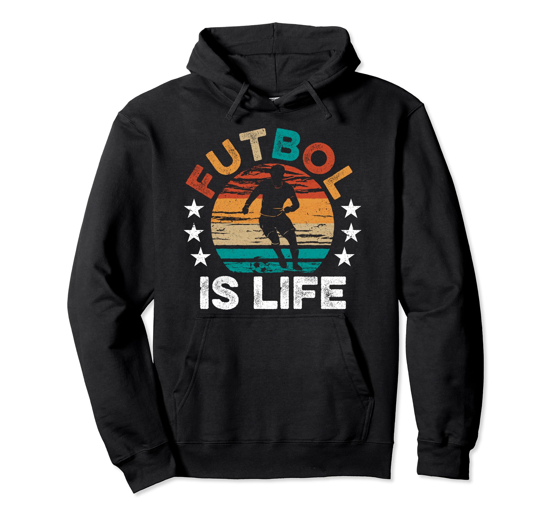 Futbol Is Life Funny Futbol Lover Mens Hoodie - Custom Art Print Unisex - T-Shirt, Sweatshirt, Hoodie