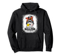 Messy Bun Mom Both Baseball Softball Hoodie - Custom Art Print Men Women - T-Shirt, Sweatshirt, Hoodie