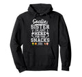 Funny Hockey Goalie Sister Ice Hockey Hoodie - Aesthetic Graphic Unisex - T-Shirt, Sweatshirt, Hoodie