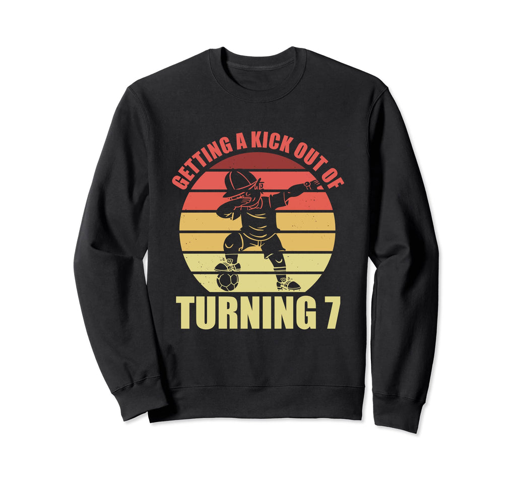 7 Year Old Happy 7Th Birthday Sweatshirt - Streetwear Style Men Women - T-Shirt, Sweatshirt, Hoodie