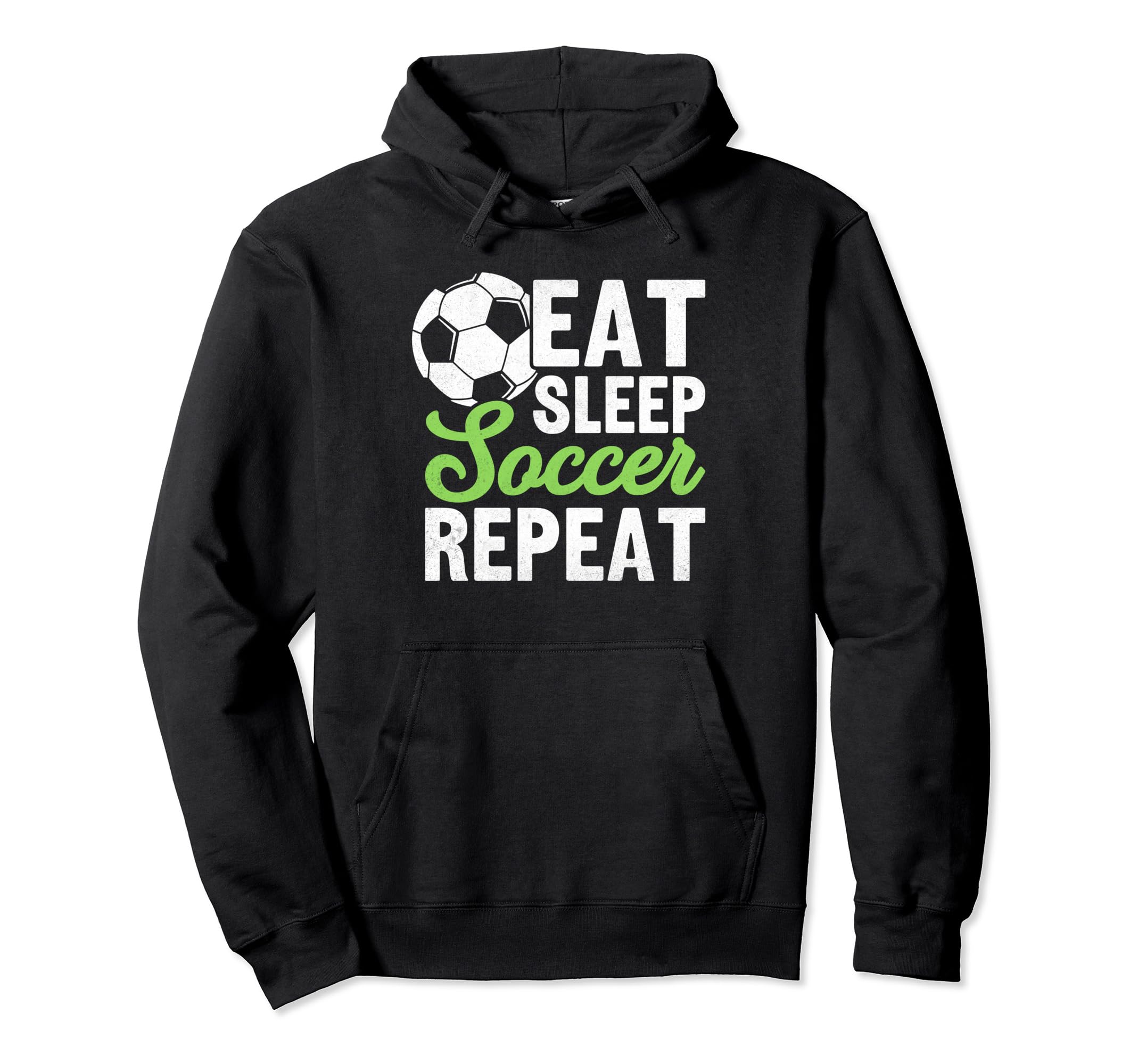 Eat Sleep Soccer Repeat Sport Player Hoodie - Custom Art Print Men Women - T-Shirt, Sweatshirt, Hoodie
