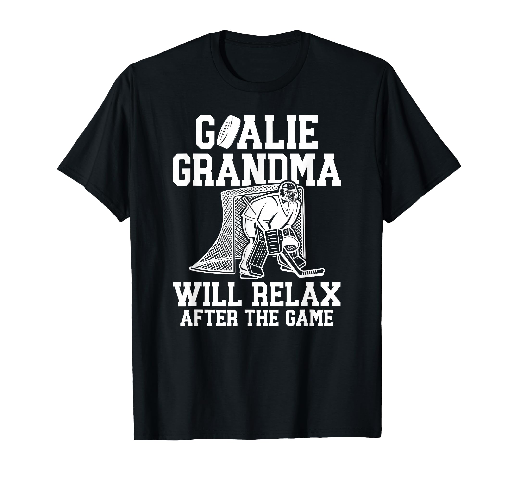 Funny Hockey Goalie Grandma Ice Hockey T-Shirt - Graphic Print Men Women - T-Shirt, Sweatshirt, Hoodie