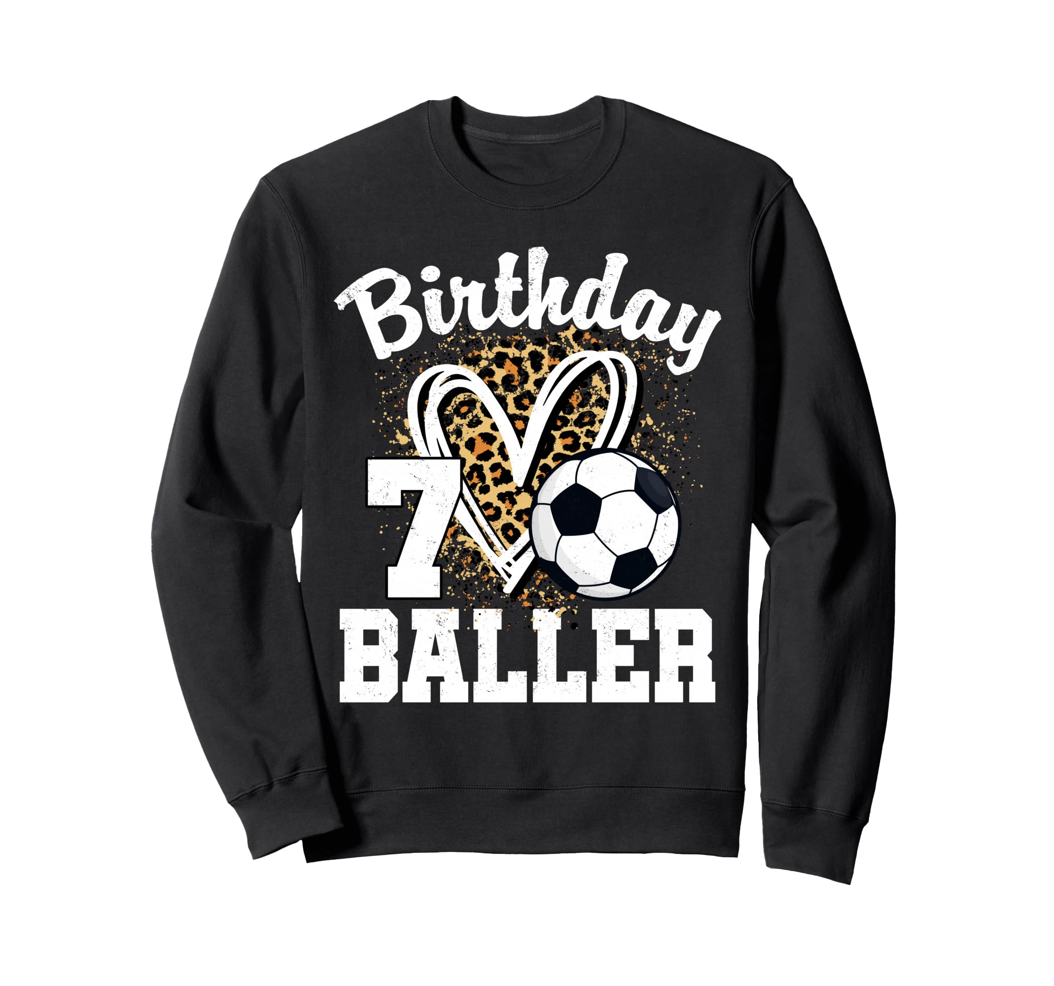 7Th Birthday Baller 7 Year Old Sweatshirt - Custom Art Print Unisex - T-Shirt, Sweatshirt, Hoodie