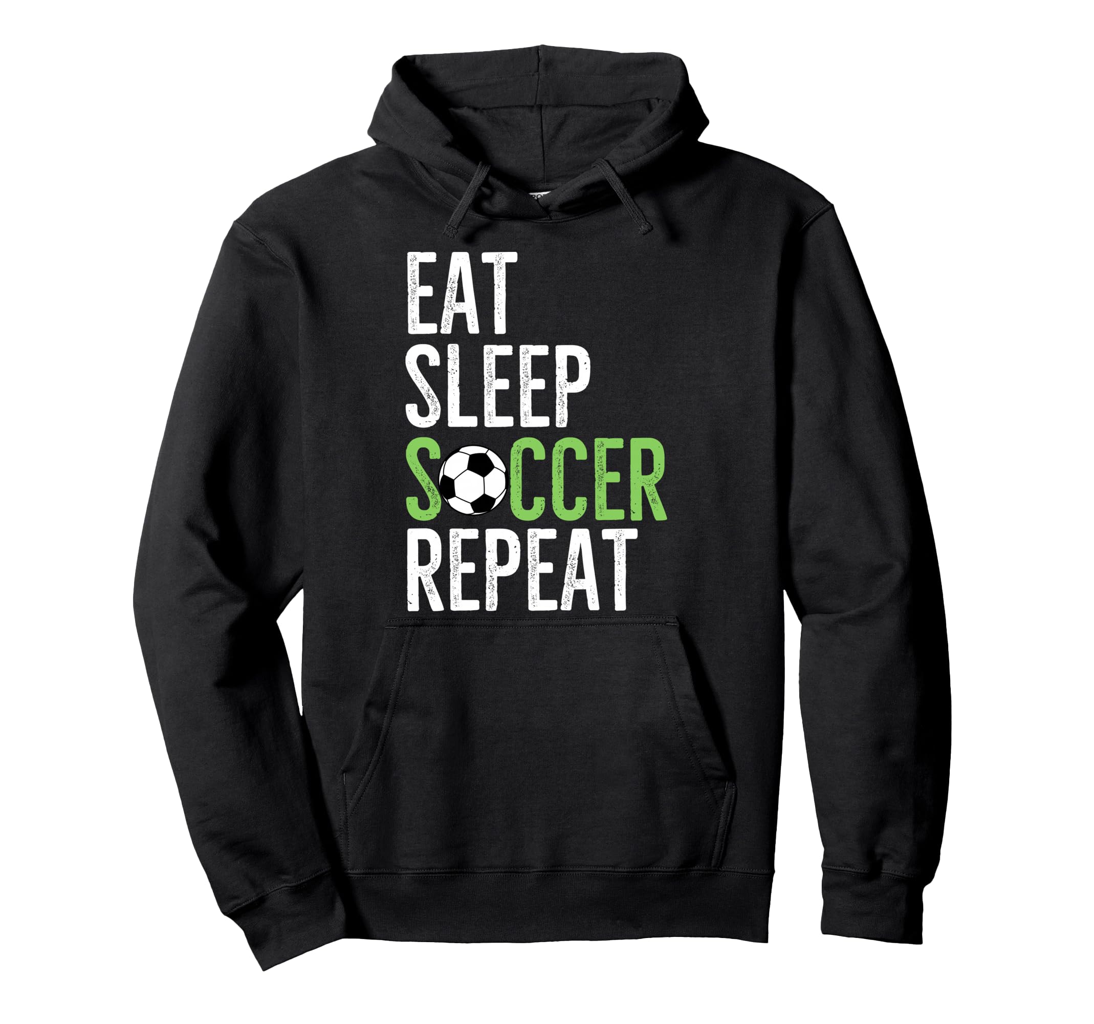 Eat Sleep Soccer Repeat Sport Player Hoodie - Minimalist Print Unisex - T-Shirt, Sweatshirt, Hoodie