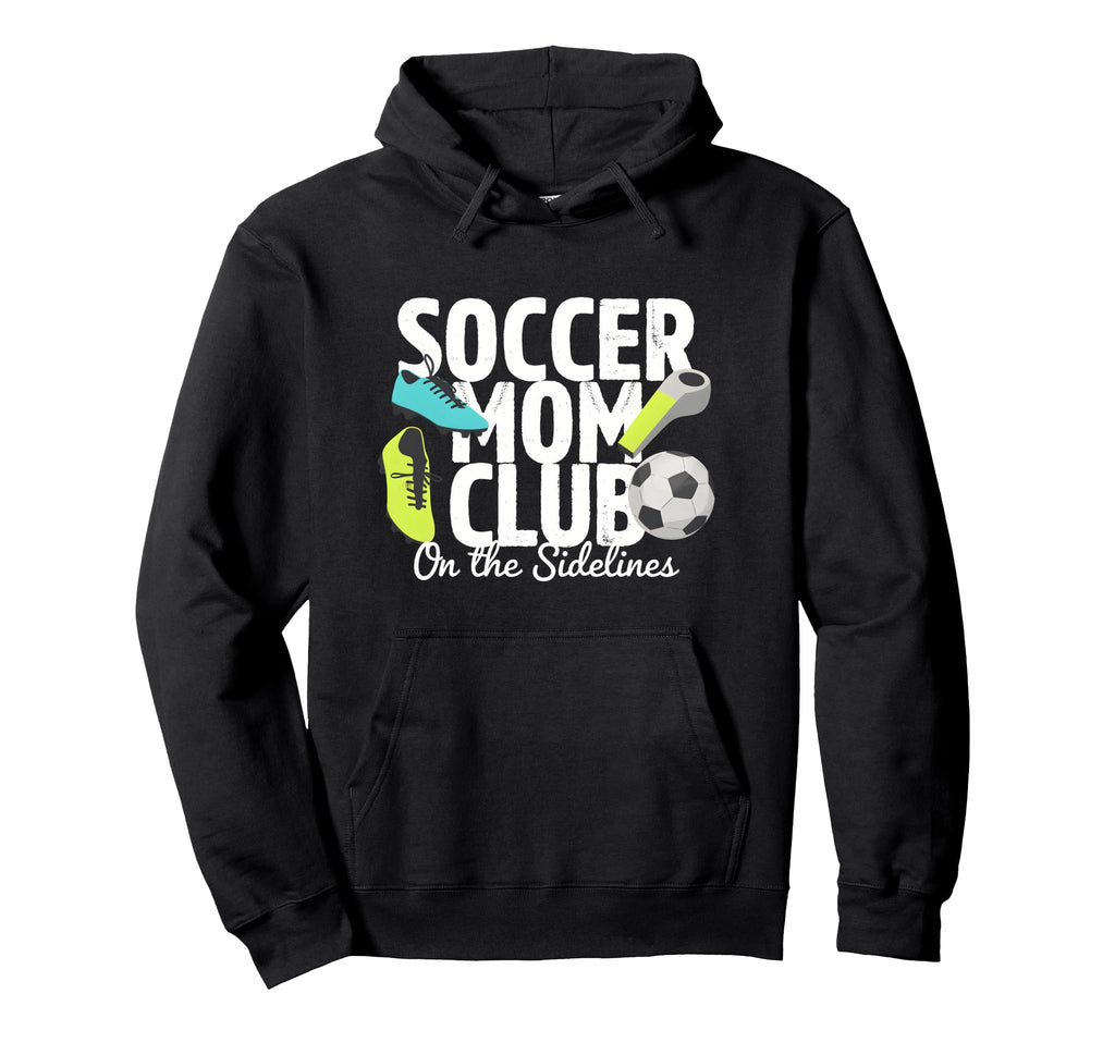 Soccer Mom Club Sidelines Pride Hoodie - Minimalist Print for Adults - T-Shirt, Sweatshirt, Hoodie