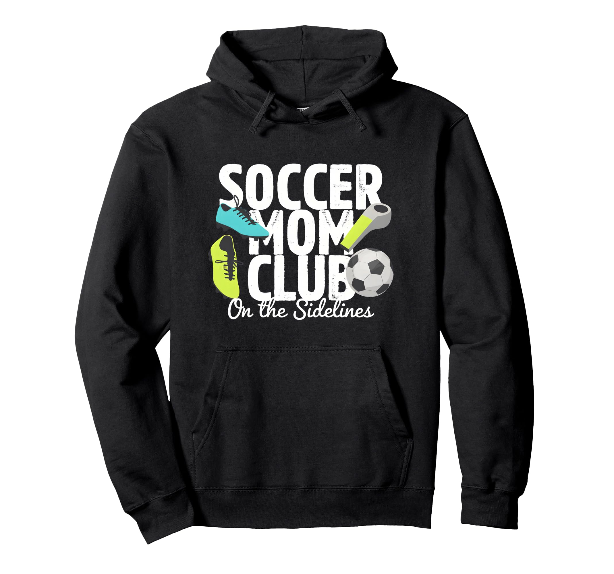 Soccer Mom Club Sidelines Pride Hoodie - Minimalist Print for Adults - T-Shirt, Sweatshirt, Hoodie