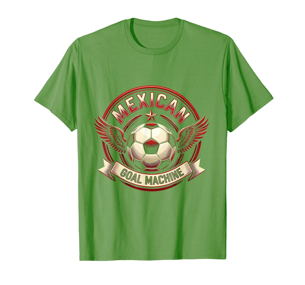 Mexican Goal Machine Soccer Ball T-Shirt - Graphic Print Unisex - T-Shirt, Sweatshirt, Hoodie