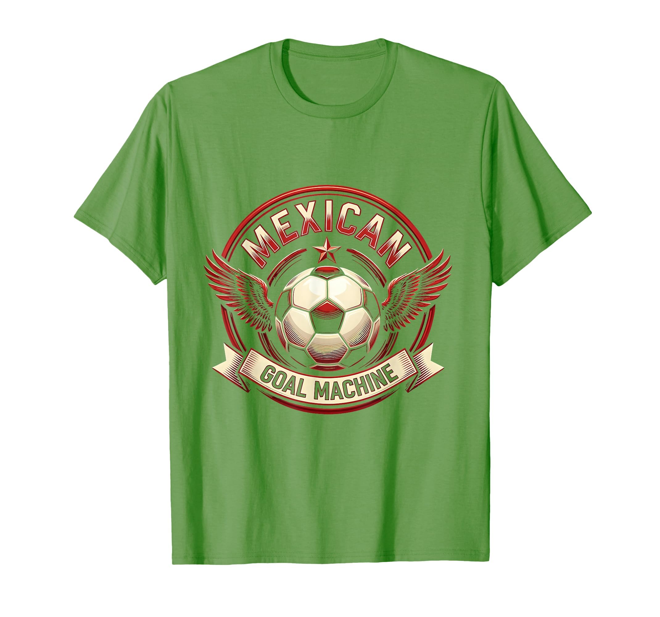 Mexican Goal Machine Soccer Ball T-Shirt - Graphic Print Unisex - T-Shirt, Sweatshirt, Hoodie