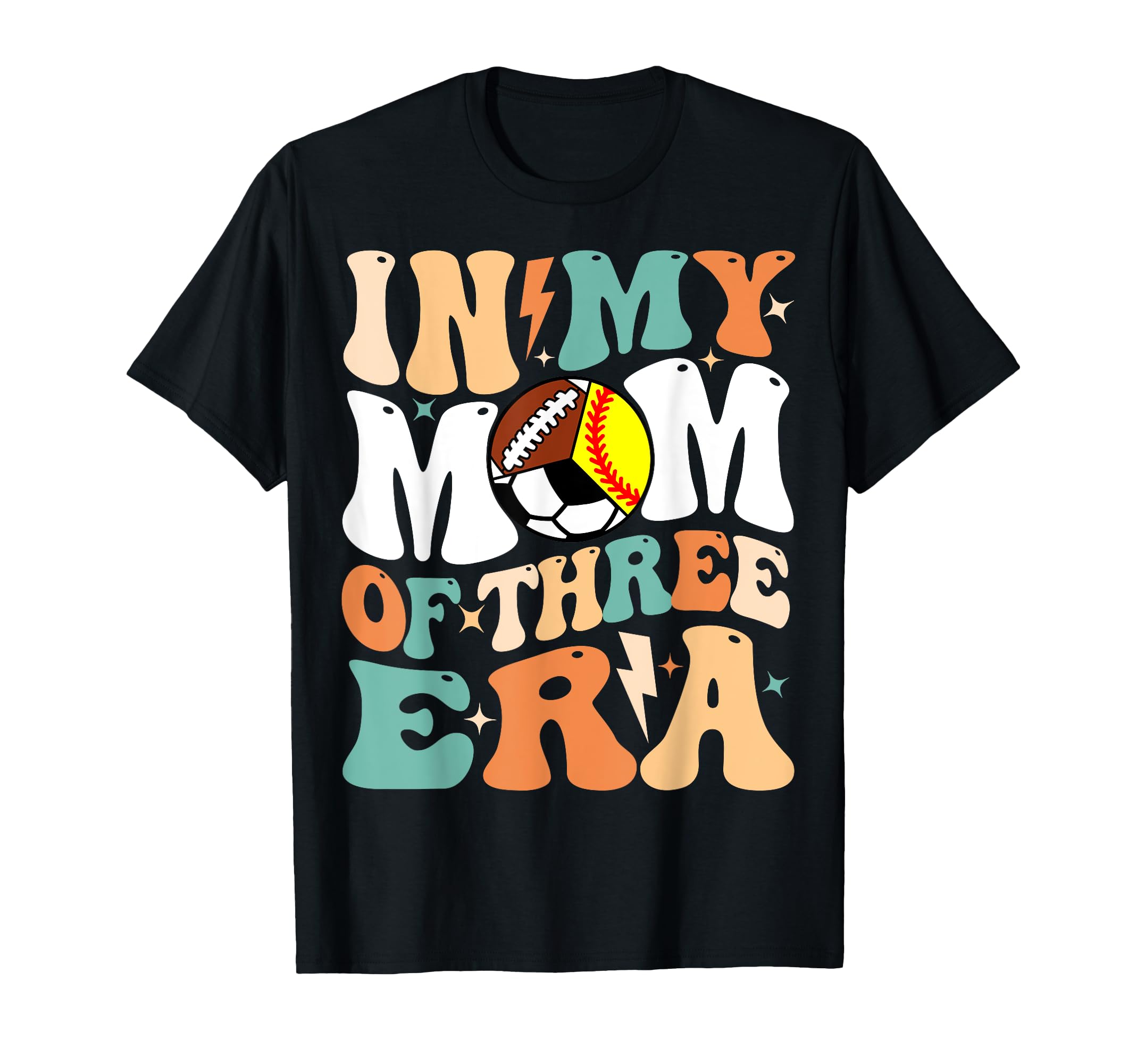 My Softball Soccer Football Mom Era T-Shirt - Aesthetic Graphic for Adults - T-Shirt, Sweatshirt, Hoodie