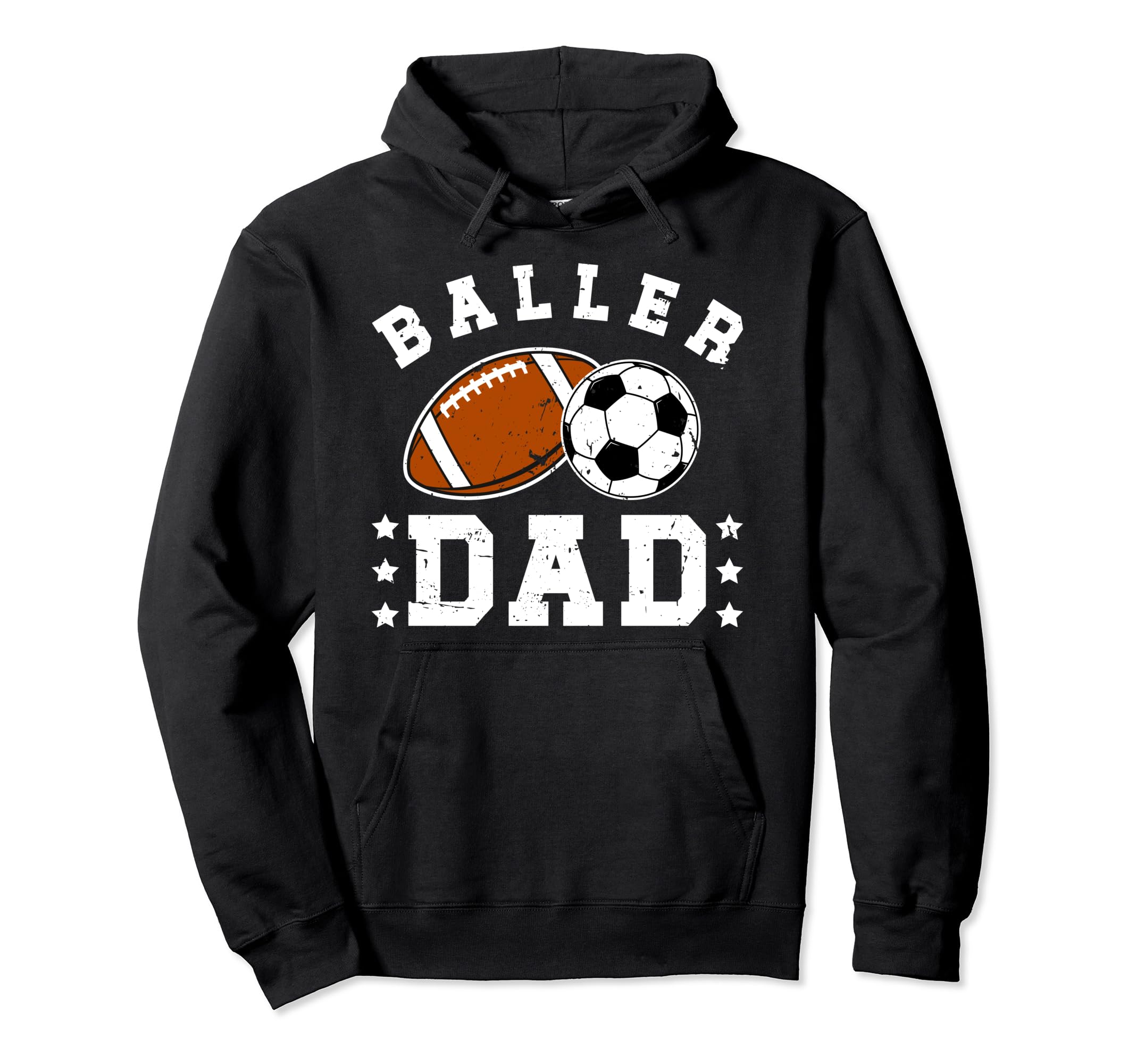 Baller Dad Soccer Football Dad Football Hoodie - Minimalist Print Unisex - T-Shirt, Sweatshirt, Hoodie