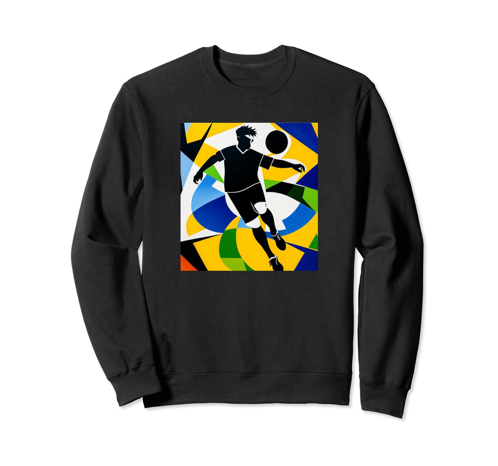 Soccer Player Colorful Team Sport Sweatshirt - Custom Art Print for Adults - T-Shirt, Sweatshirt, Hoodie