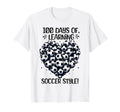 100 Days School Soccer Heart Love 100Th T-Shirt - Trendy Graphic Men Women - T-Shirt, Sweatshirt, Hoodie