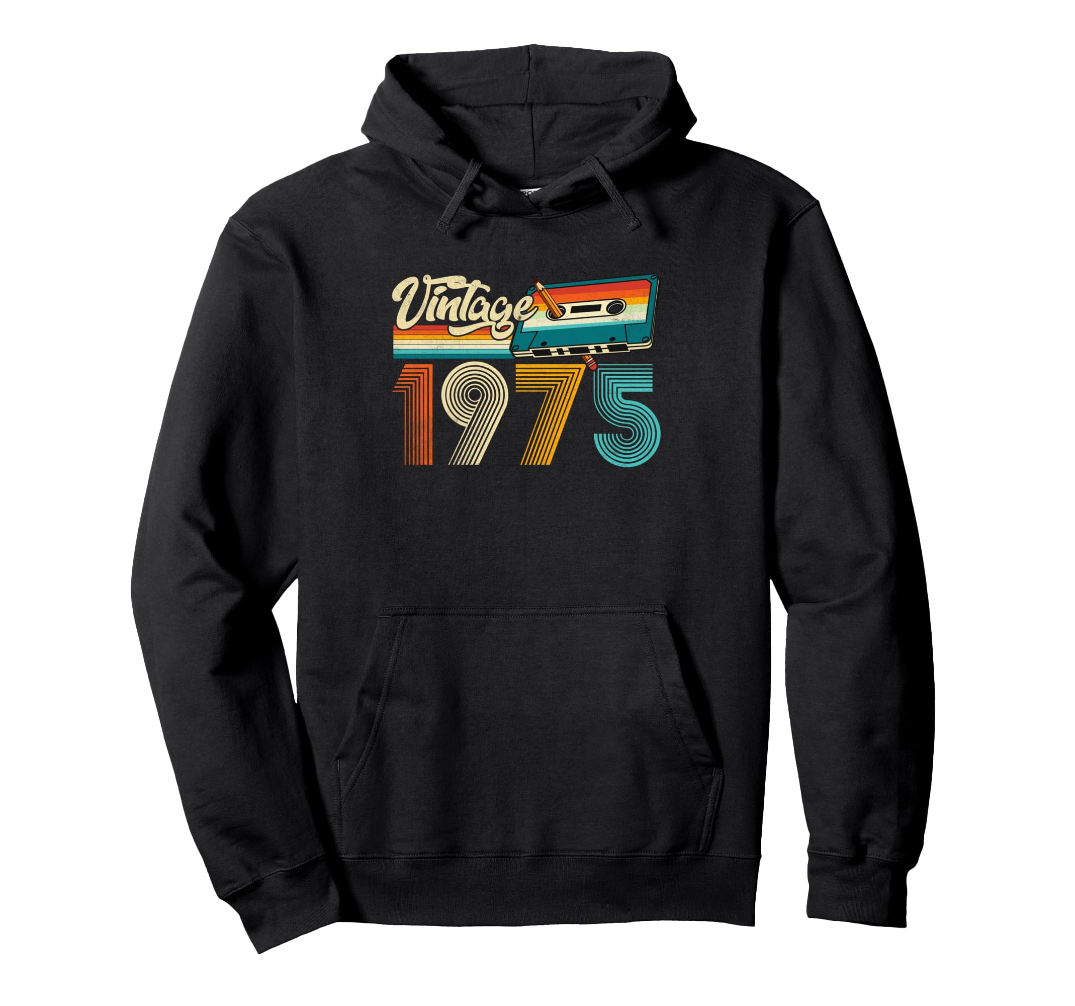 1975 Made 1975 Cassette Tape 50Th Hoodie - Unique Graphic Men Women - T-Shirt, Sweatshirt, Hoodie