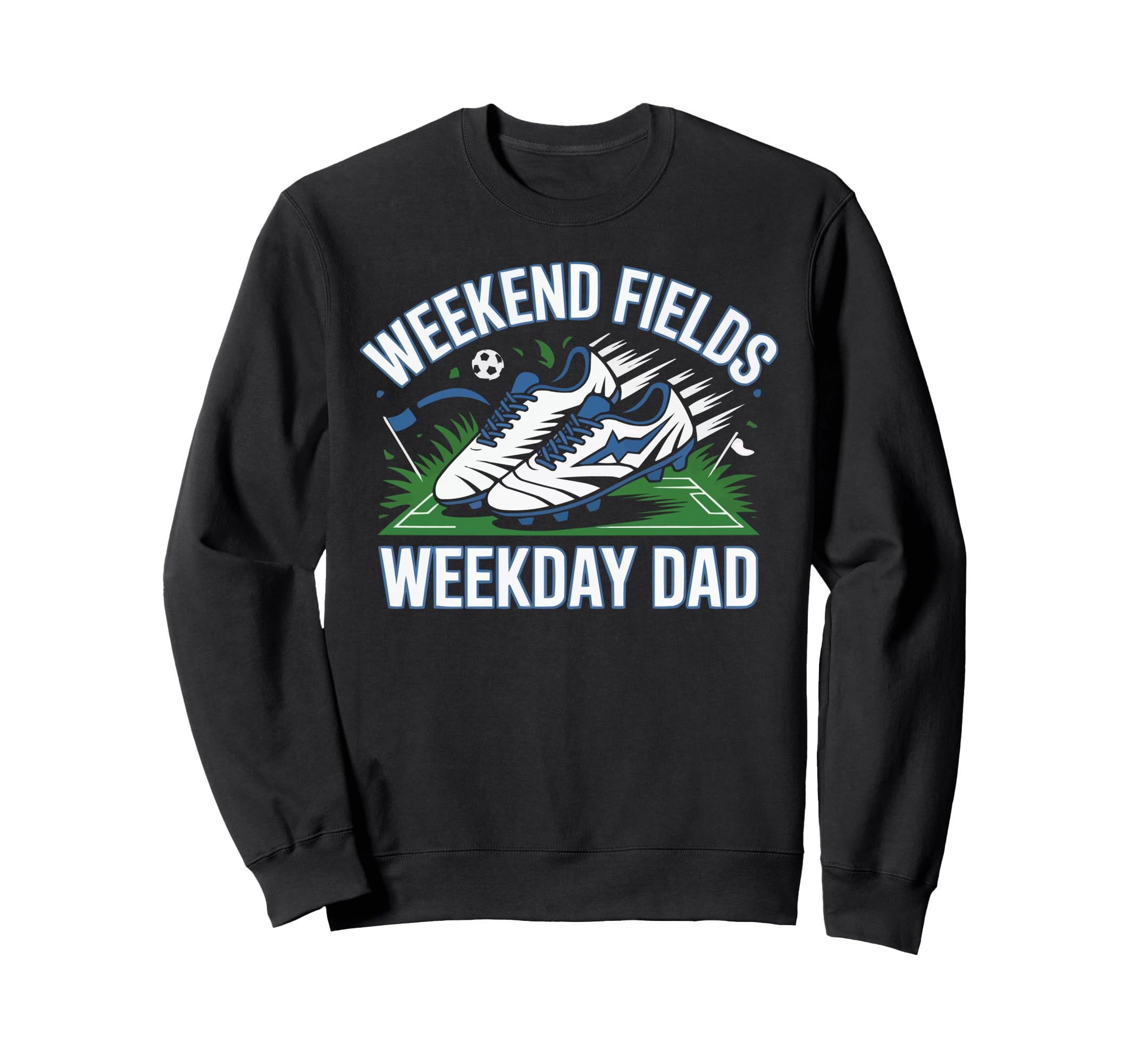 Soccer Player Soccer Dad Kick Sport Sweatshirt - Aesthetic Graphic Unisex - T-Shirt, Sweatshirt, Hoodie