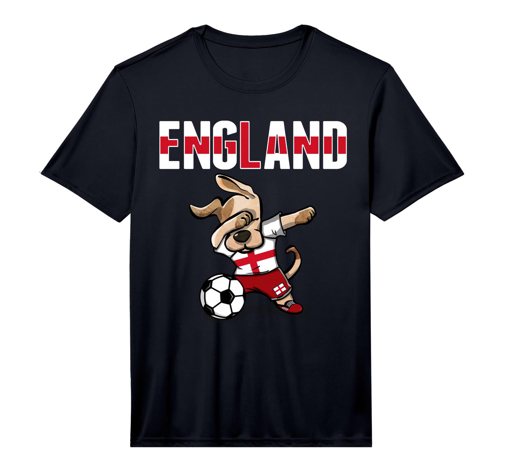Dabbing Dog England Soccer Fans Jersey T-Shirt - Aesthetic Graphic Unisex - T-Shirt, Sweatshirt, Hoodie
