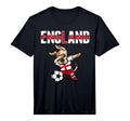 Dabbing Dog England Soccer Fans Jersey T-Shirt - Aesthetic Graphic Unisex - T-Shirt, Sweatshirt, Hoodie