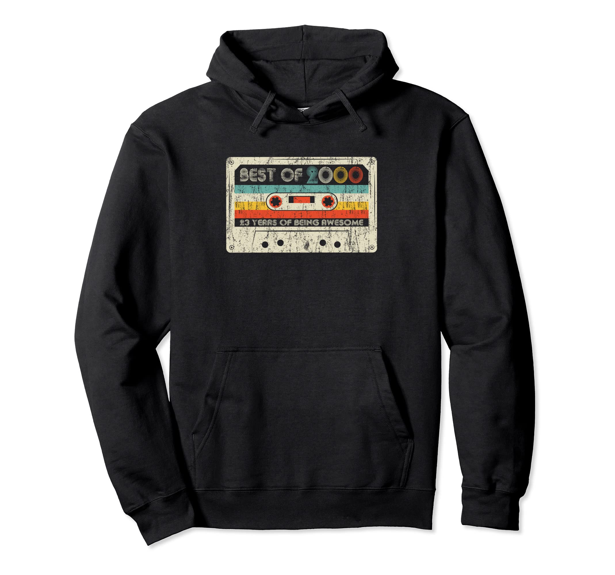 23Rd Birthday Gifts Best 2000 Cassette Hoodie - Unique Graphic for Adults - T-Shirt, Sweatshirt, Hoodie