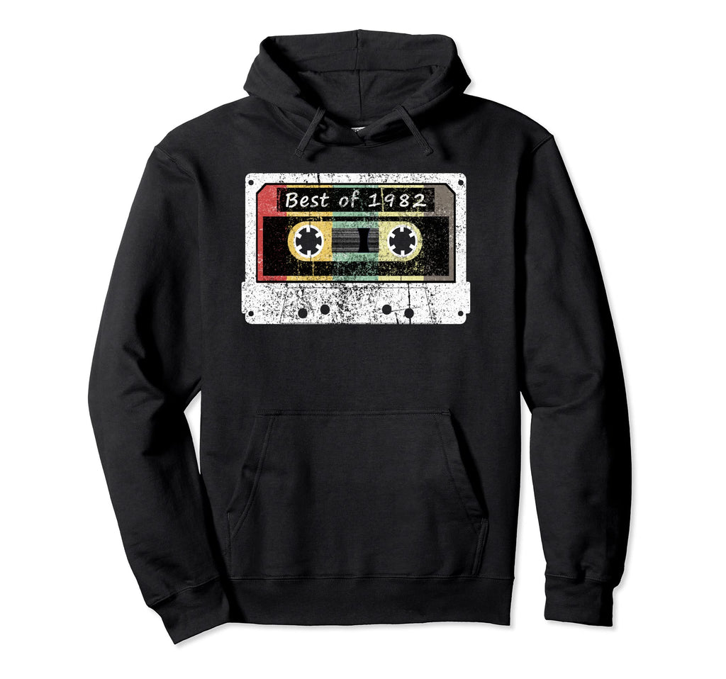 Best 1982 Birthday Made 1982 Cassete Hoodie - Unique Graphic Unisex - T-Shirt, Sweatshirt, Hoodie