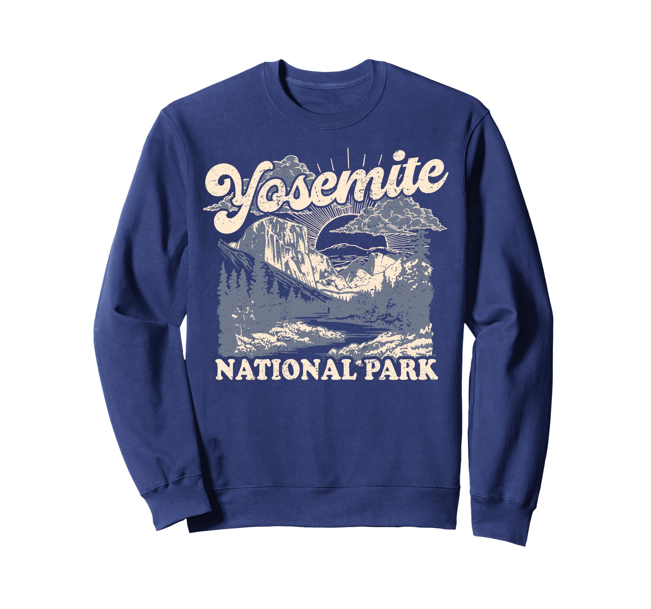 Yosemite National Park Distressed Sweatshirt - Streetwear Style Men Women - T-Shirt, Sweatshirt, Hoodie
