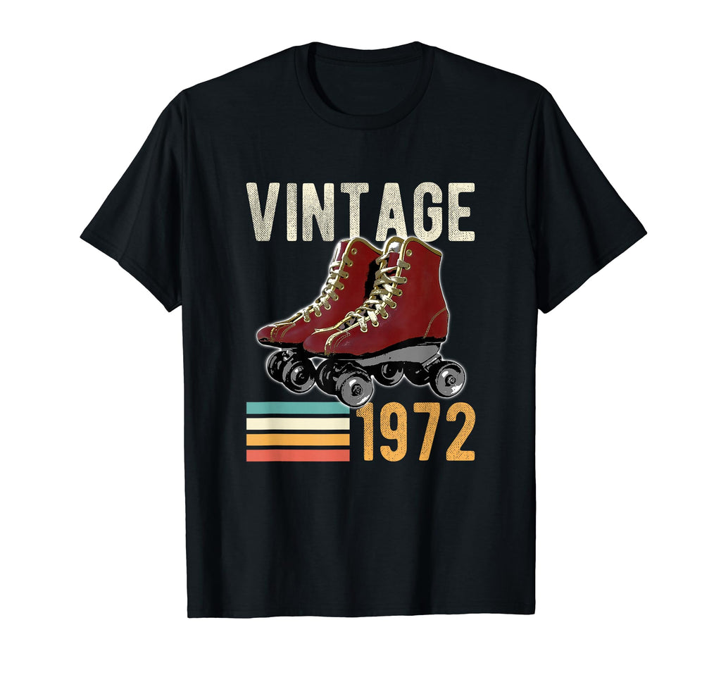 Funny 1972 Roller Skate 51St Birthday 51 T-Shirt - Custom Art Print Unisex - T-Shirt, Sweatshirt, Hoodie