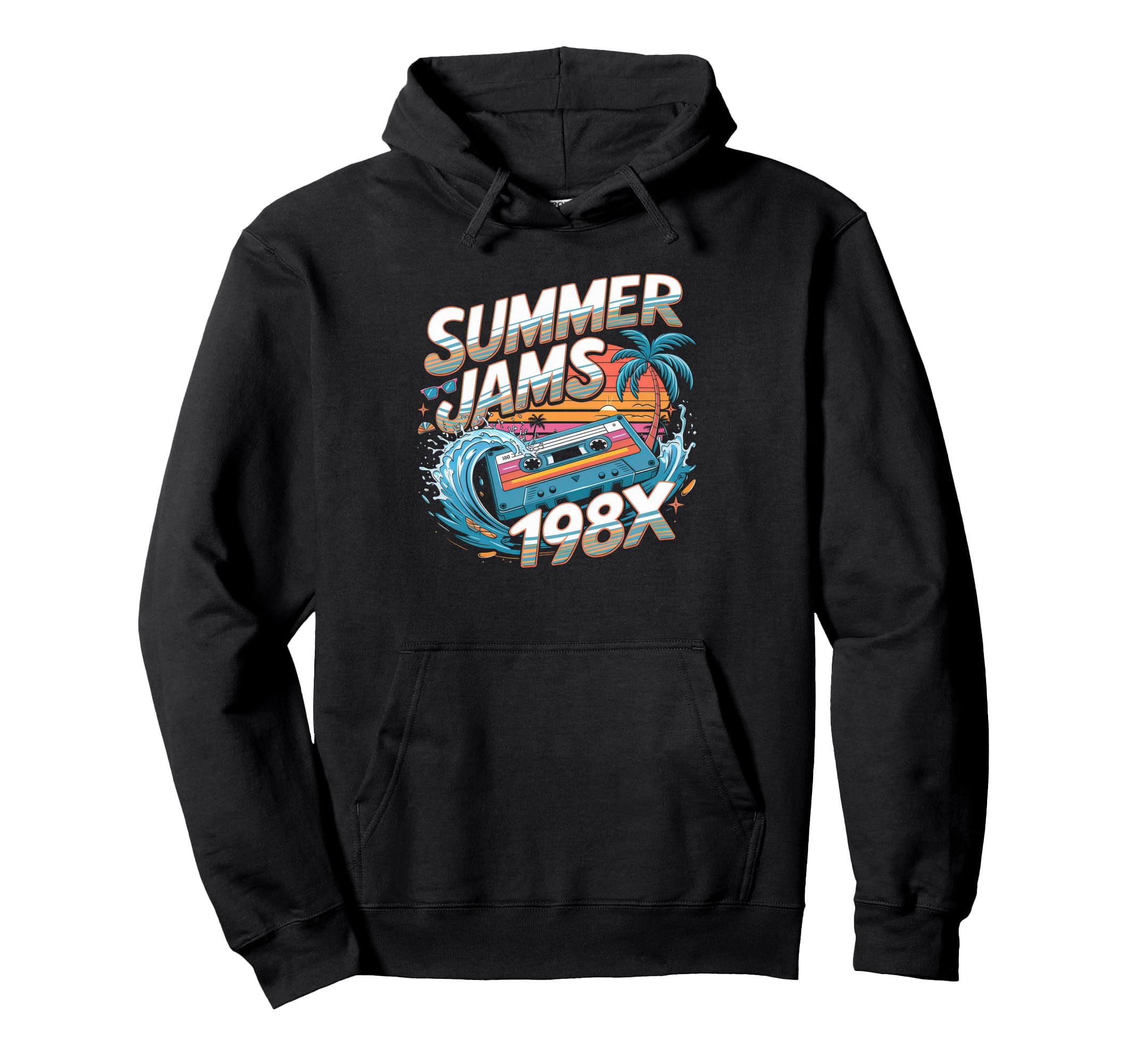 Cassette 80S 90S Party Mixtape Tape Hoodie - Fun Novelty Design Unisex - T-Shirt, Sweatshirt, Hoodie
