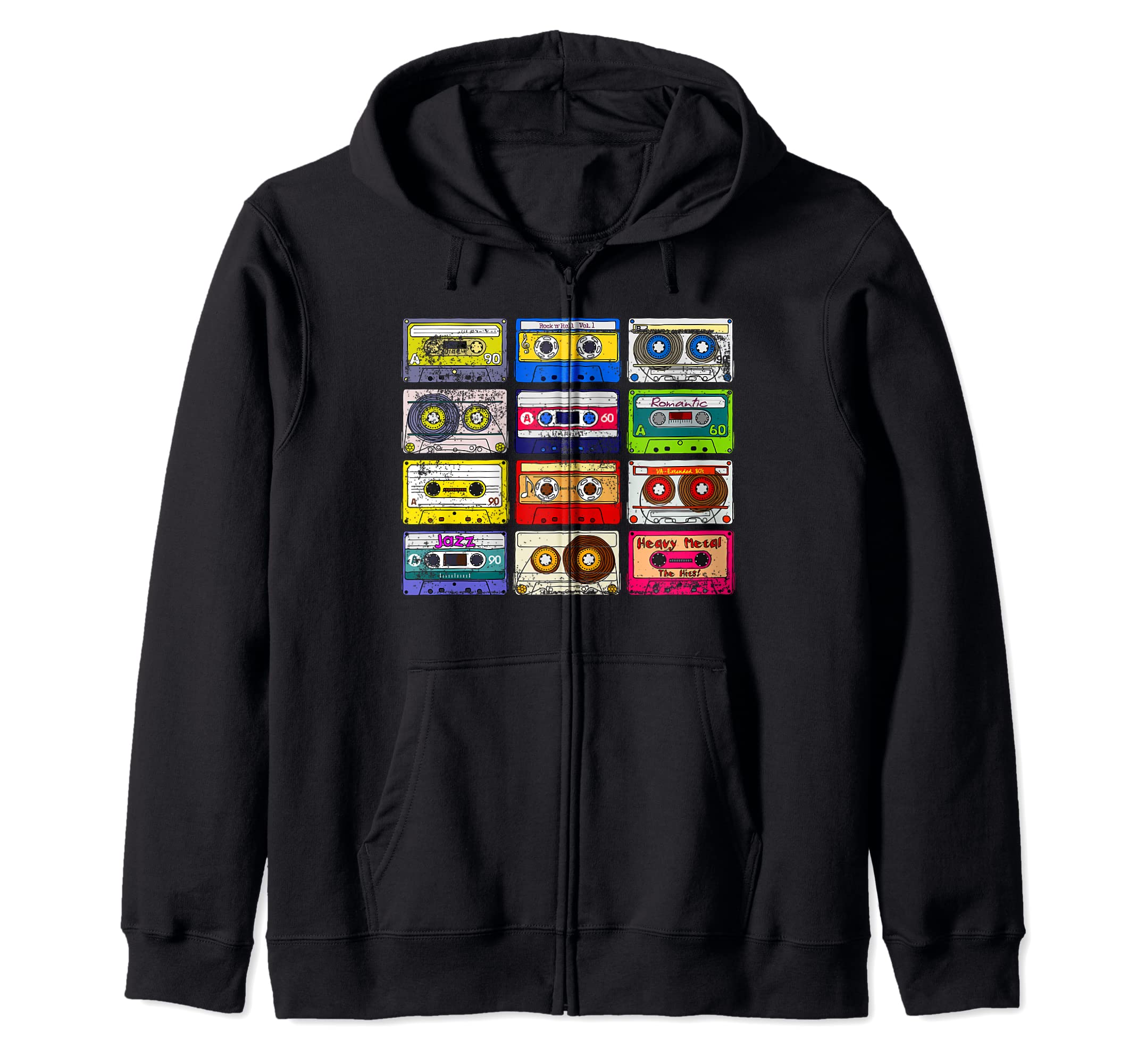 Throwback Cassette Tapes 80S To 90S T-Shirt - Fun Novelty Design for Adults - T-Shirt, Sweatshirt, Hoodie