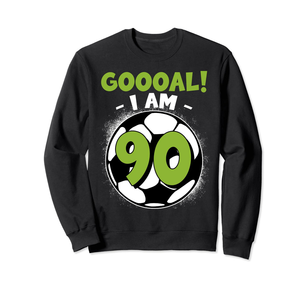 90 Year Old Birthday Soccer Themed Sweatshirt - Minimalist Print Unisex - T-Shirt, Sweatshirt, Hoodie