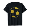 Football Soccer Ball Golden Sports T-Shirt - Aesthetic Graphic for Adults - T-Shirt, Sweatshirt, Hoodie