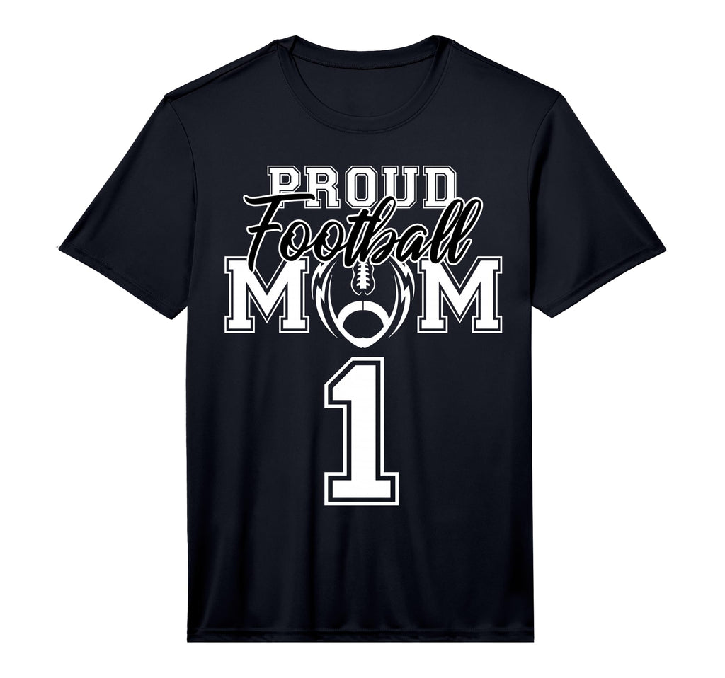 Custom Proud Football Mother Number T-Shirt - Fun Novelty Design Men Women - T-Shirt, Sweatshirt, Hoodie