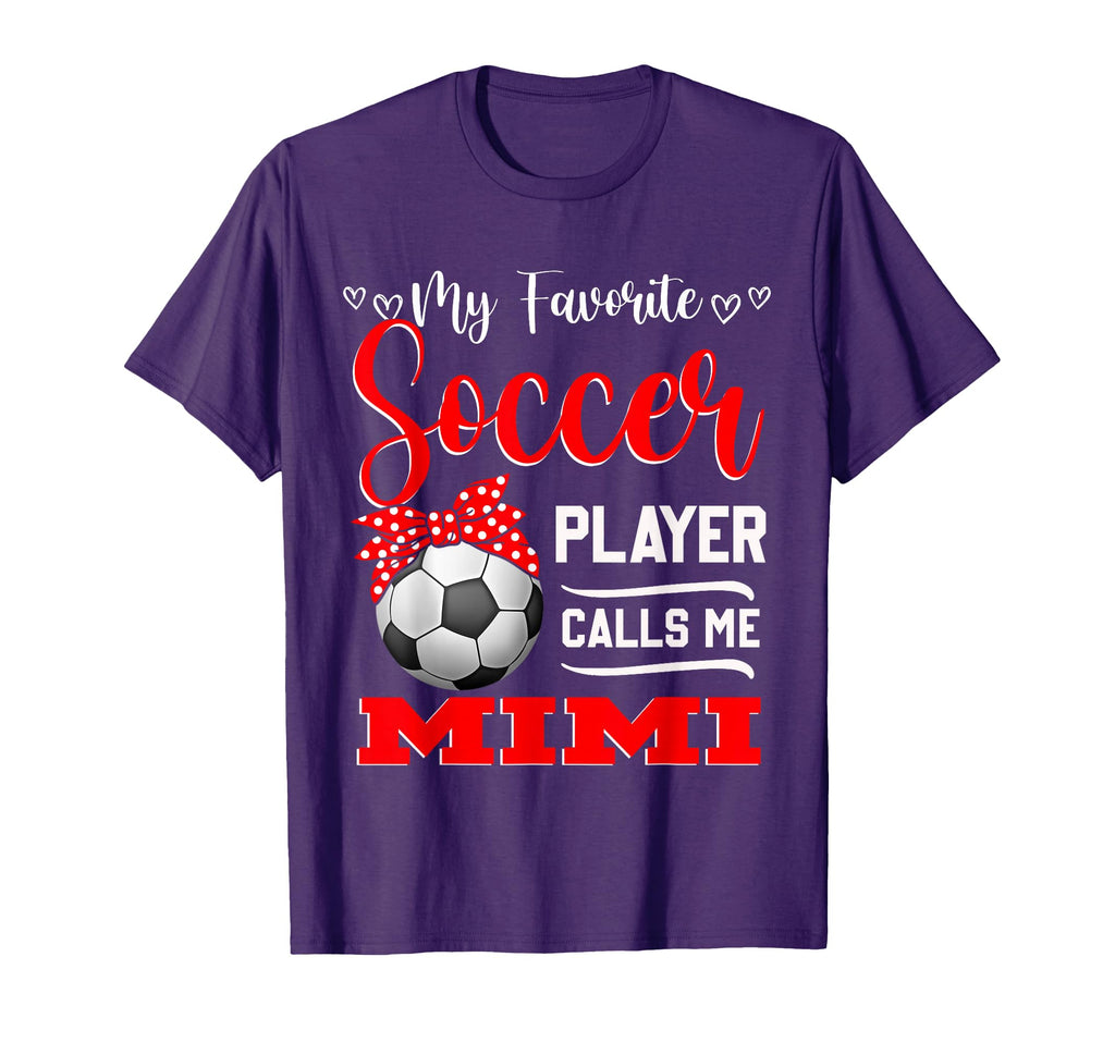 My Favorite Soccer Player Calls Me Mimi T-Shirt - Minimalist Print Unisex - T-Shirt, Sweatshirt, Hoodie