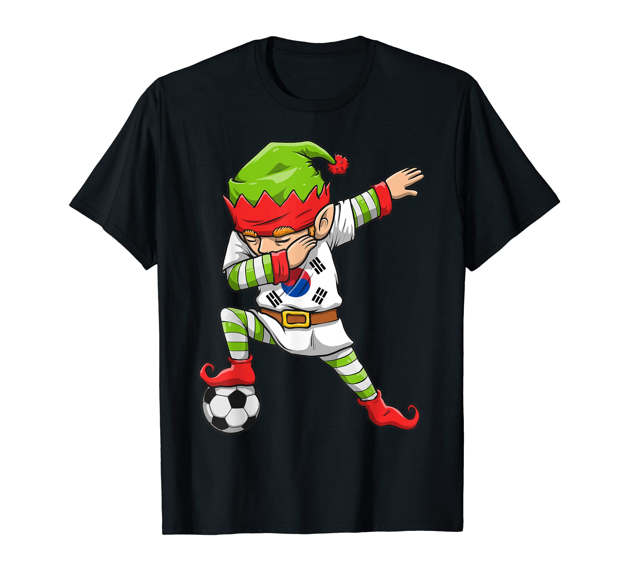 Soccer Dabbing Elf Squad South Korea T-Shirt - Streetwear Style for Adults - T-Shirt, Sweatshirt, Hoodie