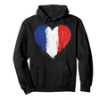 French Flag Heart Supporter Soccer Hoodie - Unique Graphic for Adults - T-Shirt, Sweatshirt, Hoodie