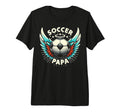 Soccer Papa Family Matching Dad T-Shirt - Custom Art Print Men Women - T-Shirt, Sweatshirt, Hoodie