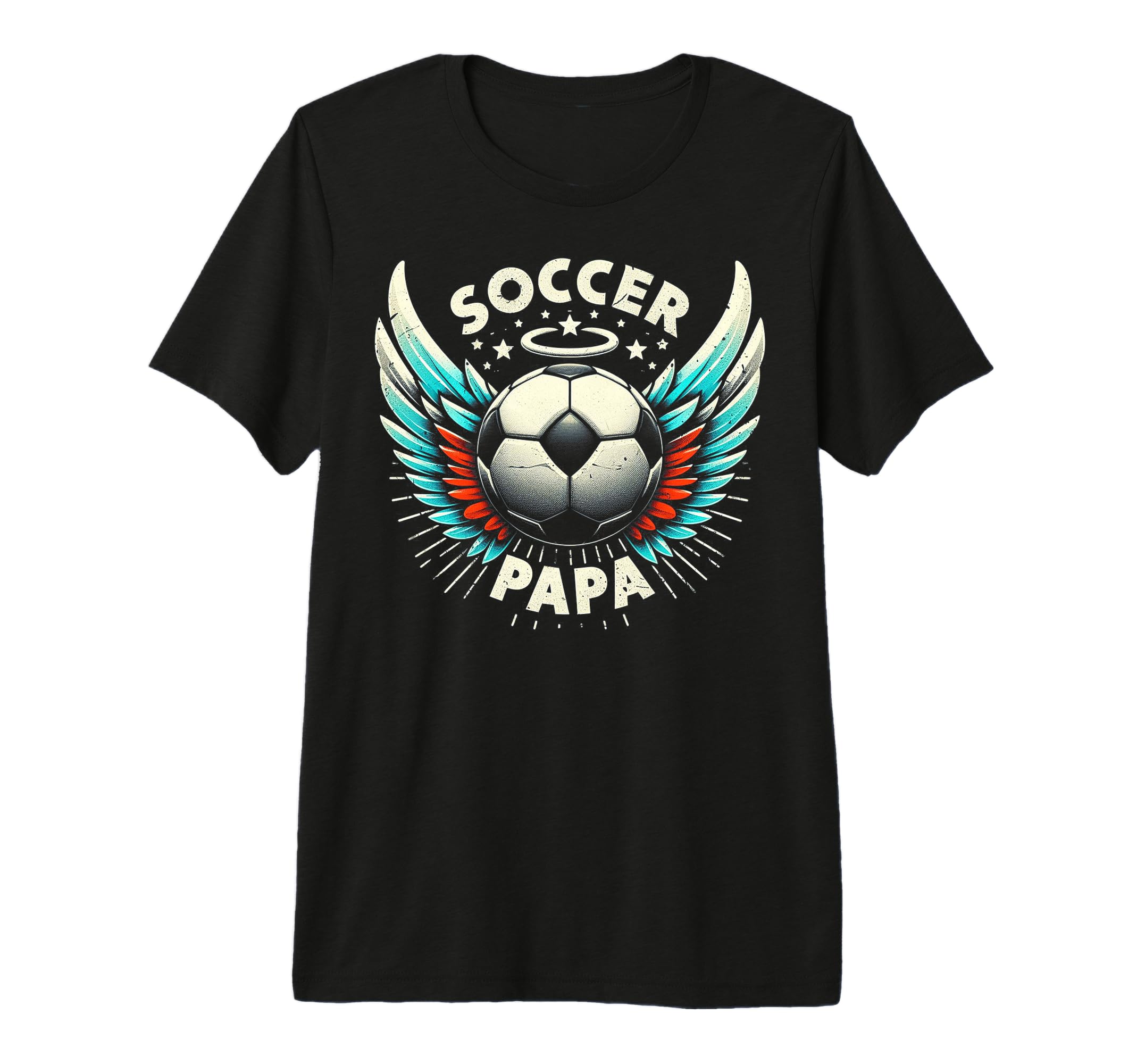 Soccer Papa Family Matching Dad T-Shirt - Custom Art Print Men Women - T-Shirt, Sweatshirt, Hoodie