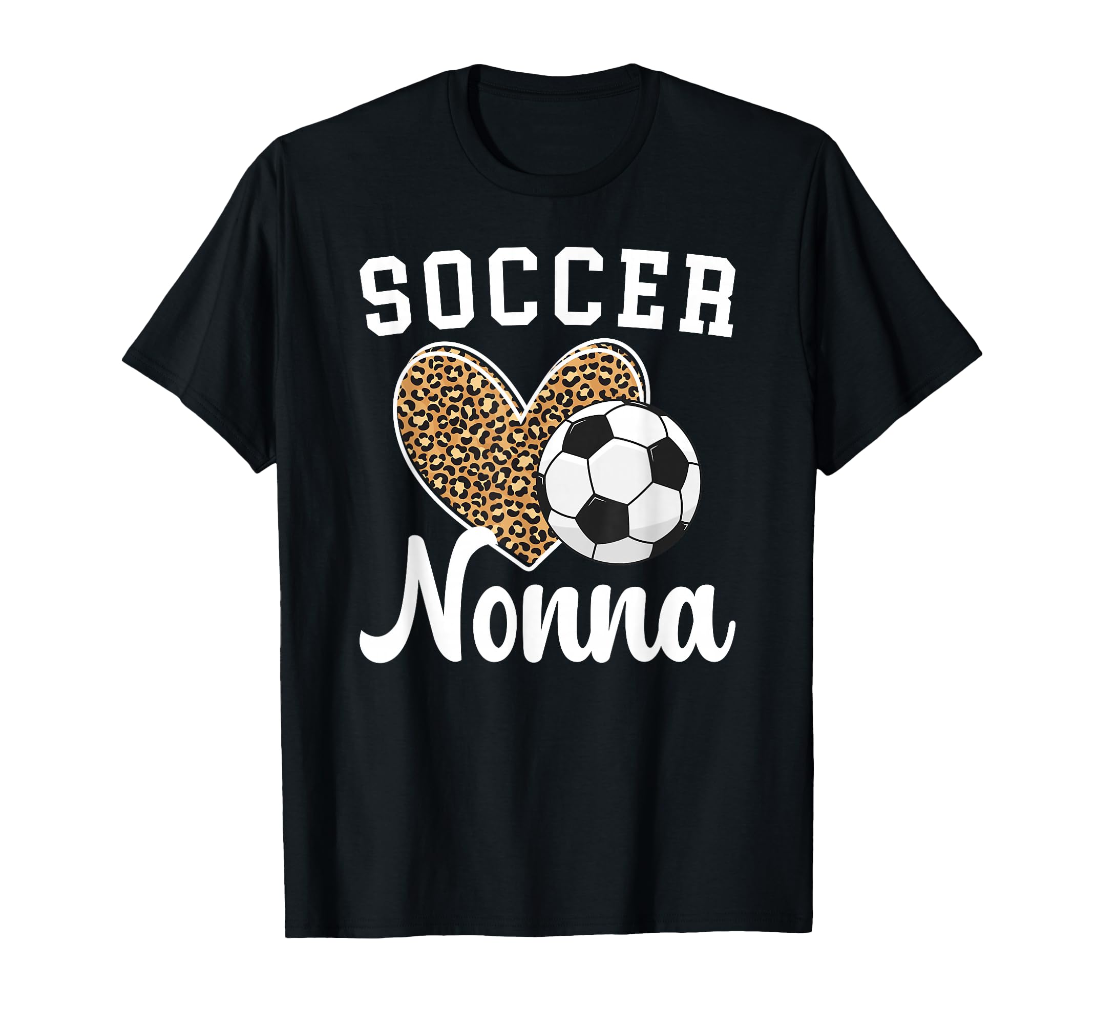 Soccer Nonna Heart Grandma Nonna Soccer T-Shirt - Graphic Print Unisex - T-Shirt, Sweatshirt, Hoodie