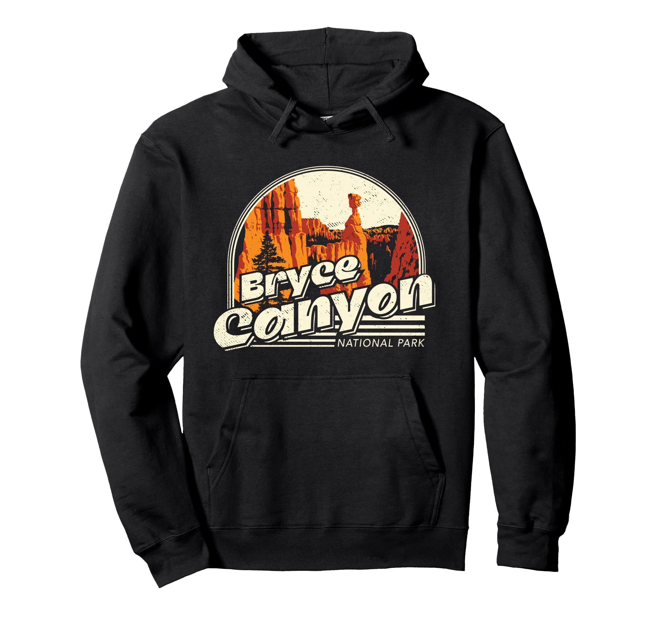 Bryce Canyon National Park Distressed Hoodie - Trendy Graphic for Adults - T-Shirt, Sweatshirt, Hoodie