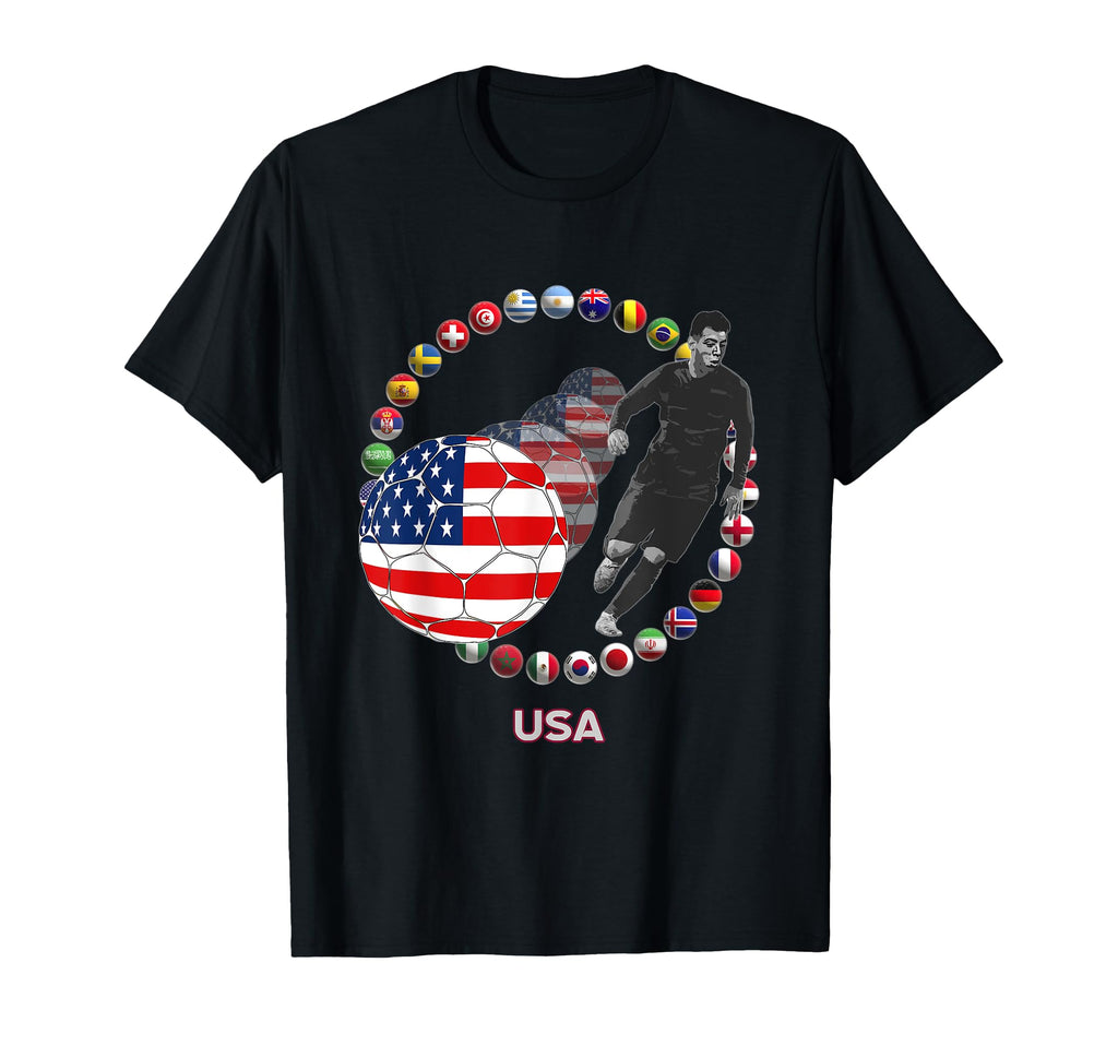 International World Flags Football T-Shirt - Trendy Graphic for Adults - T-Shirt, Sweatshirt, Hoodie