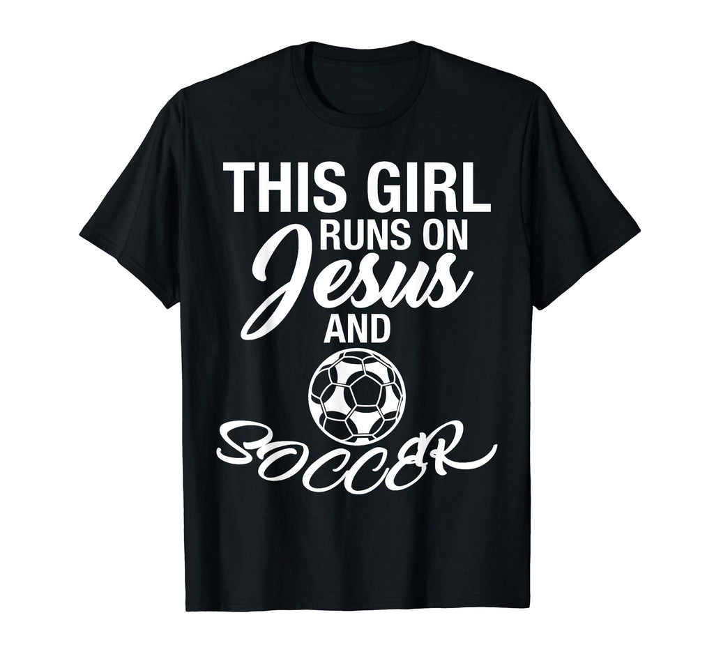 This Runs Jesus And Soccer Christian T-Shirt - Trendy Graphic for Adults - T-Shirt, Sweatshirt, Hoodie