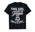 This Runs Jesus And Soccer Christian T-Shirt - Trendy Graphic for Adults - T-Shirt, Sweatshirt, Hoodie