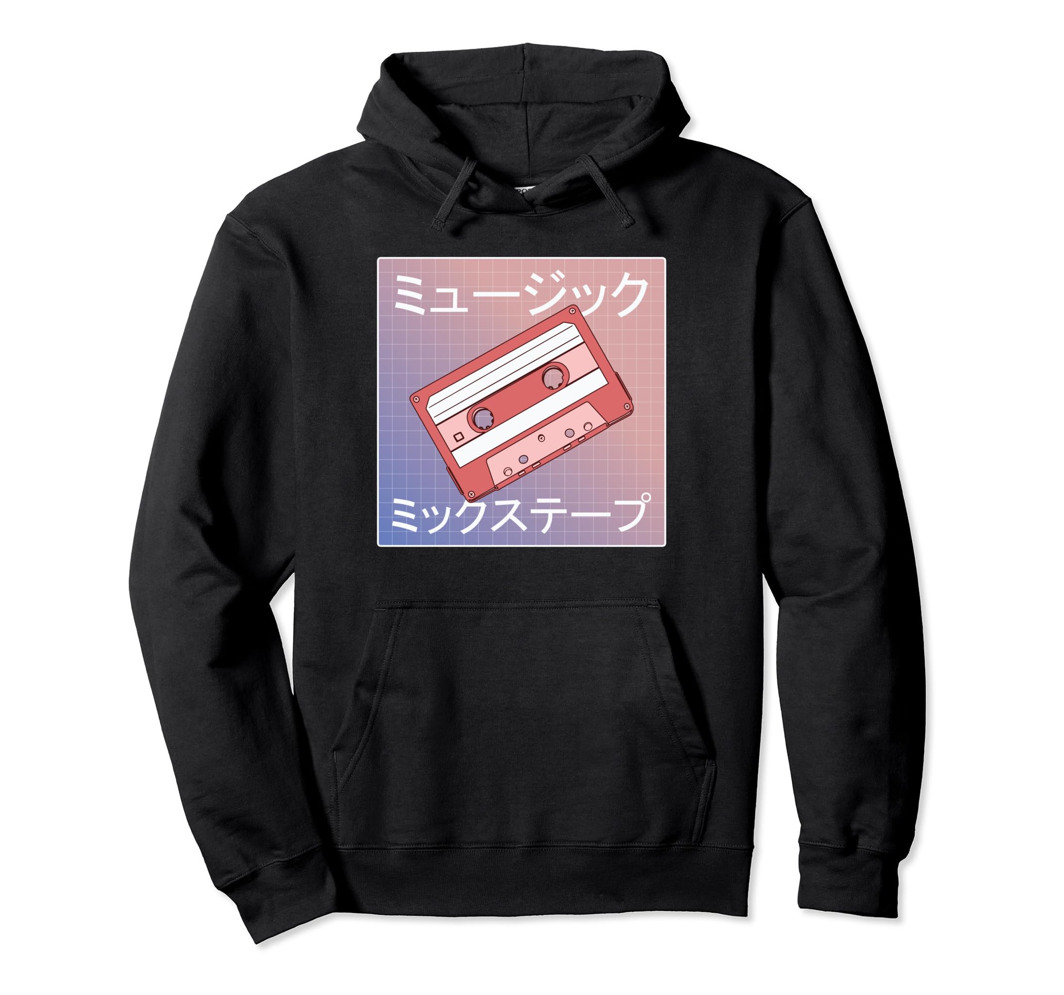 Vaporwave Cassette Player 80S Japanese Hoodie - Custom Art Print Unisex - T-Shirt, Sweatshirt, Hoodie