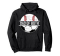 Dad Both Soccer Baseball Dad Ballers Hoodie - Trendy Graphic Unisex - T-Shirt, Sweatshirt, Hoodie