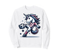 Footballer Unicorn Fans Soccer Team Sweatshirt - Unique Graphic for Adults - T-Shirt, Sweatshirt, Hoodie