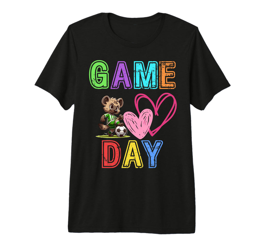 Game Day Hyena Soccer Goalkeeper Striker T-Shirt - Graphic Print Unisex - T-Shirt, Sweatshirt, Hoodie