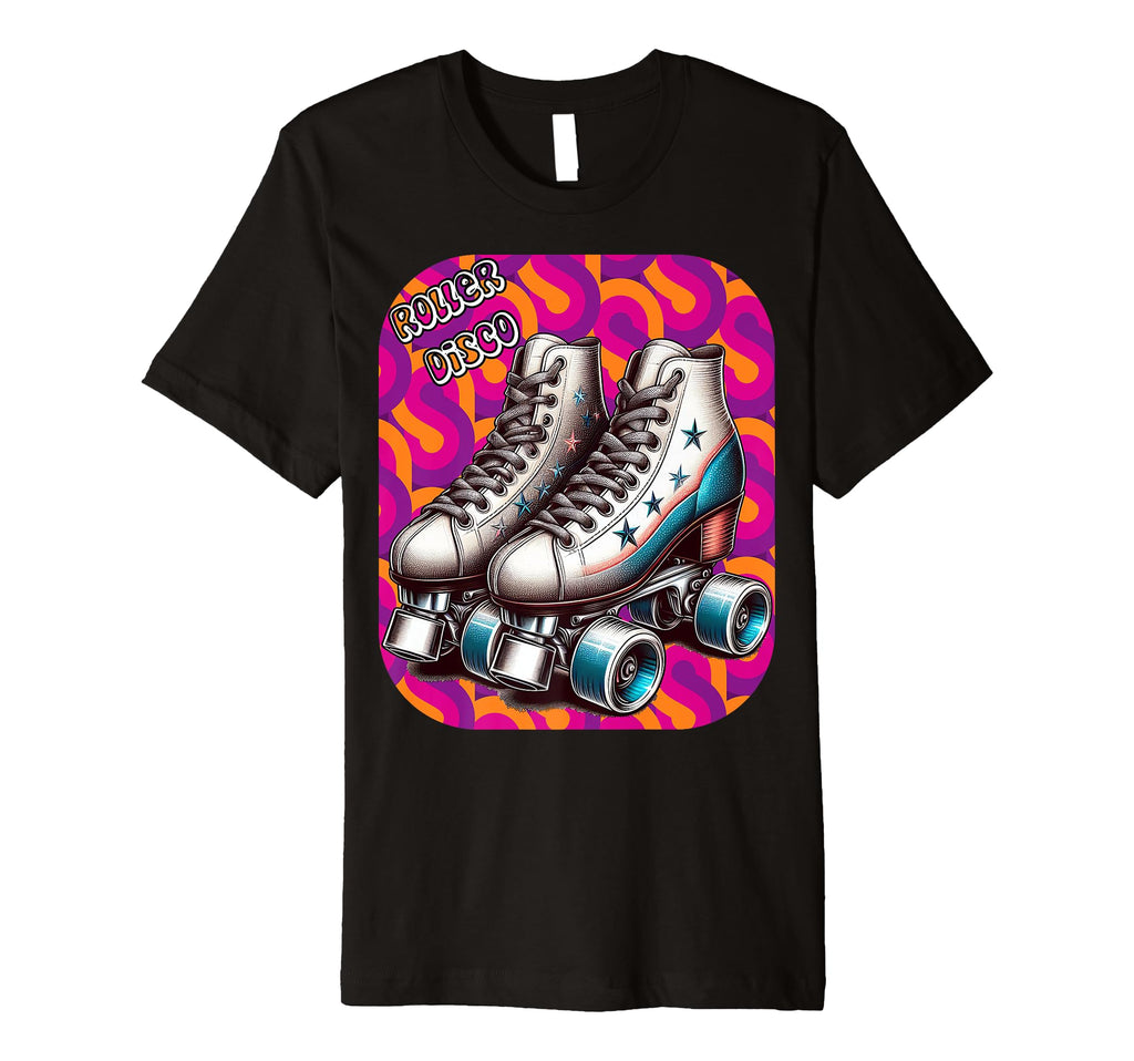 Roller Disco 1970S Groovy Roller Skates T-Shirt - Minimalist Print Unisex - T-Shirt, Sweatshirt, Hoodie
