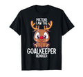 Pretend I Am Goalkeeper Reindeer Pjs T-Shirt - Custom Art Print Men Women - T-Shirt, Sweatshirt, Hoodie