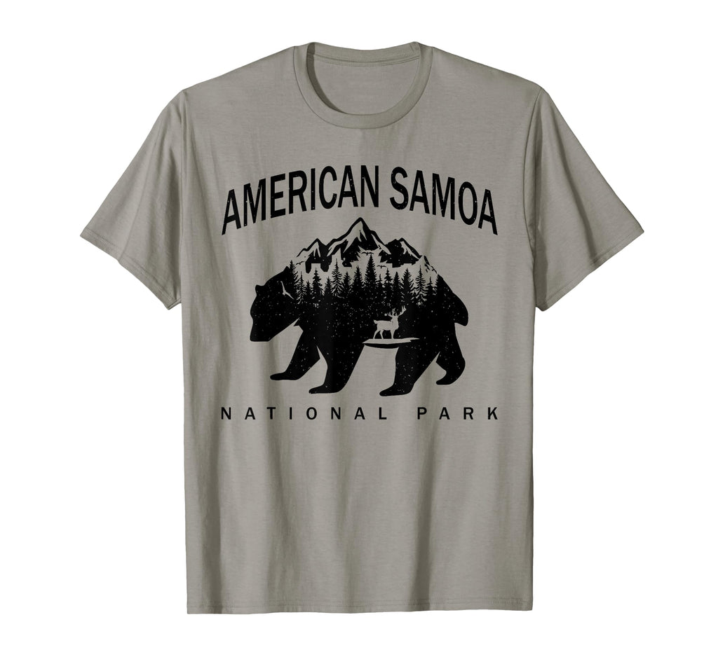 American Samoa National Park Bear T-Shirt - Graphic Print Men Women - T-Shirt, Sweatshirt, Hoodie